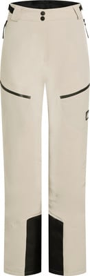 Damen-Skihose in Beige mit schwarzen Details und Taschen. Damen-Skihose in Beige mit schwarzen Details und Taschen.