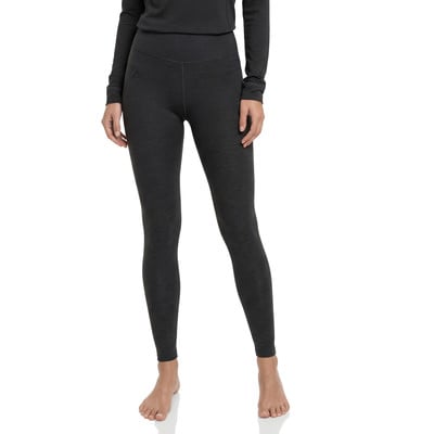 Damen-Leggings in Dunkelgrau mit hohem Bund und Logo. Damen-Leggings in Dunkelgrau mit hohem Bund und Logo.