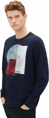 Tom Tailor TOM TAILOR Printed LS férfi póló