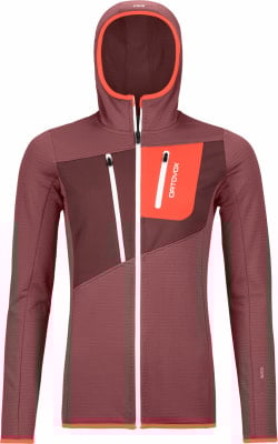 Ortovox Fleece Grid Fleecejacke mit Kapuze