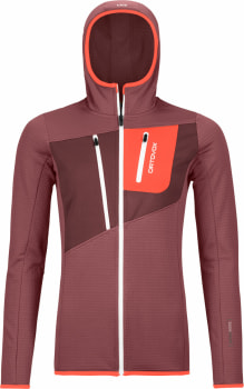 Ortovox Fleece Grid Fleecejacke mit Kapuze