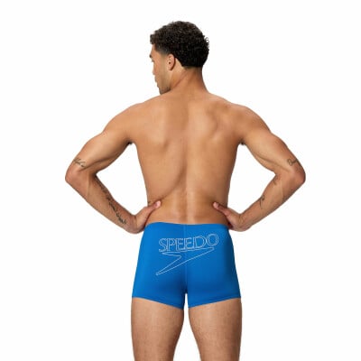 Speedo Endurance+ Logo Aqua Badehose mit Bein Speedo Endurance+ Logo Aqua Badehose mit Bein