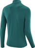 Grünes Langarmshirt mit Stehkragen von hinten.