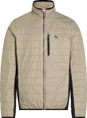 Herren-Steppjacke in Beige mit schwarzen Einsätzen und McKinley-Logo. Herren-Steppjacke in Beige mit schwarzen Einsätzen und McKinley-Logo.