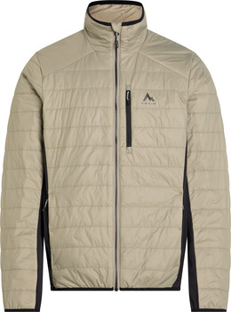 Herren-Steppjacke in Beige mit schwarzen Einsätzen und McKinley-Logo.