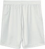 Weiße Shorts mit elastischem Bund und seitlichen Taschen.