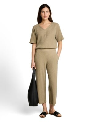 Tom Tailor TOM TAILOR Culotte Crinkle női nadrág hossz: 28