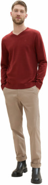 Basic V-Neck férfi pulóver