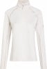 Damen-Pullover in Weiß mit Streifen und langem Arm.