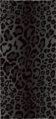 Schwarzes Leopardenmuster mit Buff-Logo in der Mitte. Schwarzes Leopardenmuster mit Buff-Logo in der Mitte.