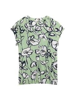 TOM TAILOR Blouse Printed Női rövid ujjú blúz
