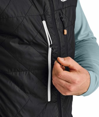 Ortovox Swisswool Piz Boe Wandergilet mit Kapuze