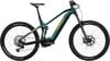 Grünes Haibike E-Mountainbike mit Federung und gelben Akzenten.