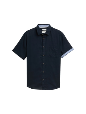 Tom Tailor TOM TAILOR Cotton Linen rövid ujjú ing