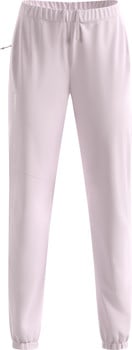 Hellrosa Damen-Jogginghose mit Markenlogo und Kordelzug in der Taille.