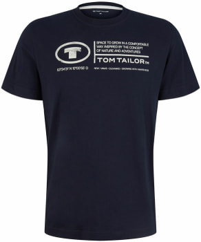 Tom Tailor Printed Crewneck férfi póló