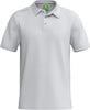 Graues Herren-Poloshirt mit kurzen Ärmeln und Erima-Logo.