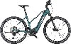 Grünes KTM E-Bike mit Federung und Scheibenbremsen.
