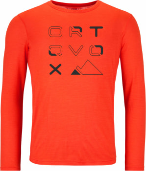 Ortovox 185 Merino Brand Outline Langarmshirt