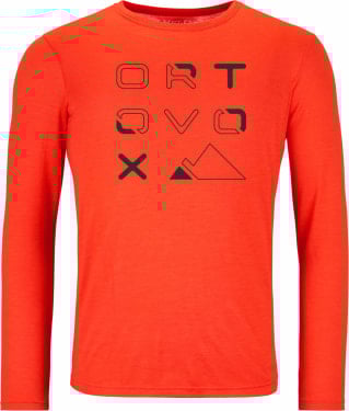 185 Merino Brand Outline Langarmshirt