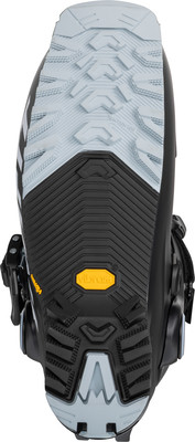 Skischuhsohle mit ausgeprägtem Vibram-Profil für gute Traktion. Skischuhsohle mit ausgeprägtem Vibram-Profil für gute Traktion.