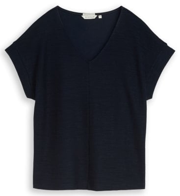 Tom Tailor Structure V-Neck női póló Tom Tailor Structure V-Neck női póló