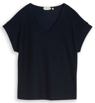 Tom Tailor Structure V-Neck női póló