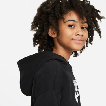 French Terry Cropped Hoodie