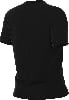 Schwarzes Herren-T-Shirt mit kurzen Ärmeln, Rückansicht.