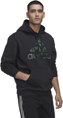 adidas M CAMO HD férfi kapucnis felső