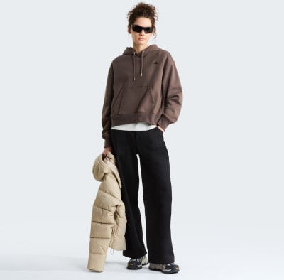 The North Face THE NORTH FACE W Essential Simple Dome BoxySweater 68%Baumwolle, 32% PES The North Face THE NORTH FACE W Essential Simple Dome BoxySweater 68%Baumwolle, 32% PES