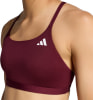 Damen-Weinrote Adidas-Sport-BH mit Logo.
