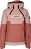 Damen-Pinkjacke mit Kapuze und Kängurutasche mit Logo.