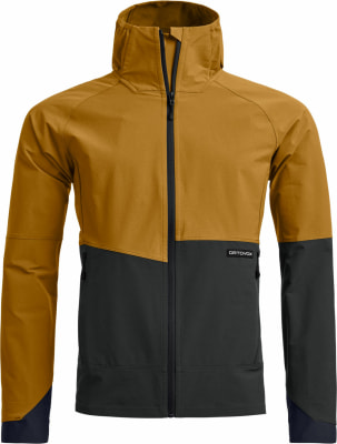 Herrenjacke von ORTOVOX mit hohem Kragen und kontrastierenden Einsätzen. Herrenjacke von ORTOVOX mit hohem Kragen und kontrastierenden Einsätzen.