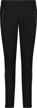 Schwarze Sporthose mit Reißverschlusstaschen und reflektierenden Details.