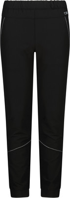 Schwarze Sporthose mit elastischem Bund und reflektierenden Details. Schwarze Sporthose mit elastischem Bund und reflektierenden Details.