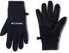 Dunkelblaue Columbia-Handschuhe mit Logo und rutschfester Beschichtung.