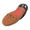 Blick auf die Sohle eines Under Armour Schuhs mit Textur und Under Armour Logo.