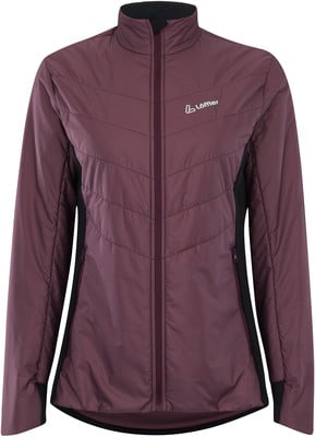 Damenjacke von Löffler in Dunkelviolett mit schwarzen Einsätzen. Damenjacke von Löffler in Dunkelviolett mit schwarzen Einsätzen.