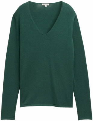 Tom Tailor Basic V-Neck női pulóver