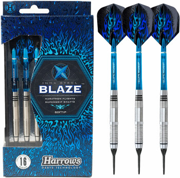 Harrows Blaze 3er-Set Soft Dartpfeile