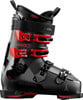 Schwarzer Atomic Hawx Prime 100 X Skischuh mit roten Schnallen.
