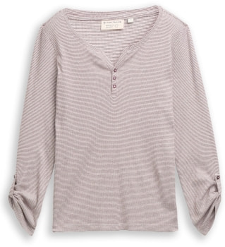 Tom Tailor Stripe Henley női 7/8-os póló