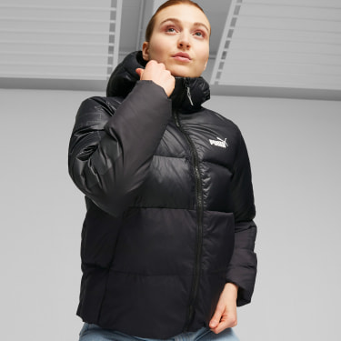Power Jacke mit Kapuze