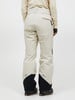 Damen-Skihose in Beige mit schwarzen Details und Gore-Tex-Logo.