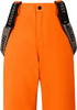 Orange Hose mit schwarzen gestreiften Hosenträgern mit PROTEST-Logo.
