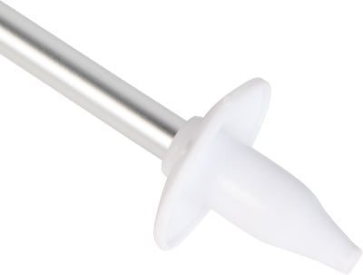 Silberner Stab mit weißer Spitze. Silberner Stab mit weißer Spitze.