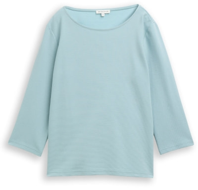 Tom Tailor Crew Neck Ottoman női 3/4-es ujjú póló Tom Tailor Crew Neck Ottoman női 3/4-es ujjú póló