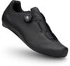 Schwarzer Scott-Radschuh mit BOA-System und perforiertem Obermaterial.