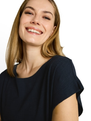 Tom Tailor Boatneck Struct. női póló